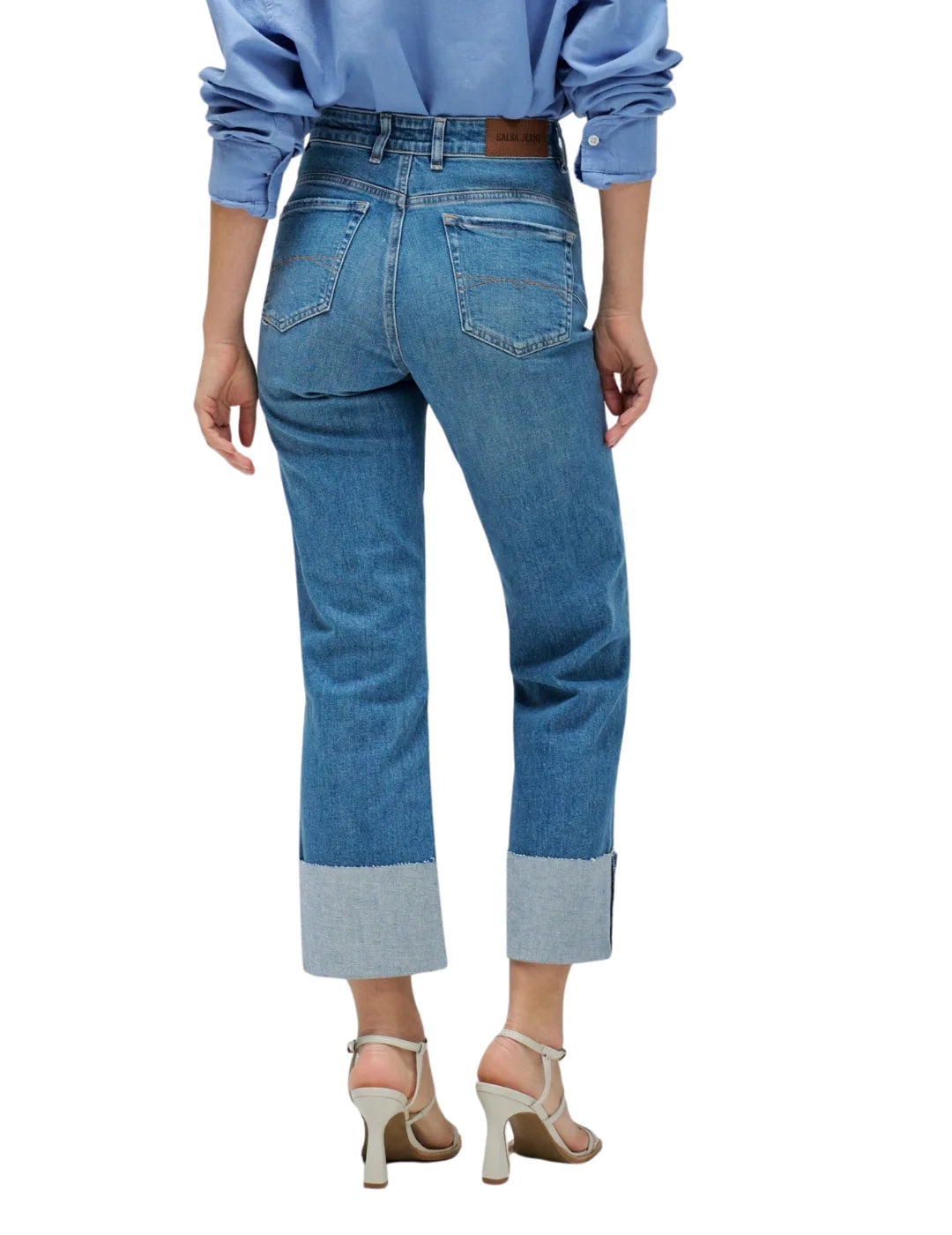 Vaqueros Faith Push In Straight Salsa Jeans Azul Medium | Bicos de Fío
