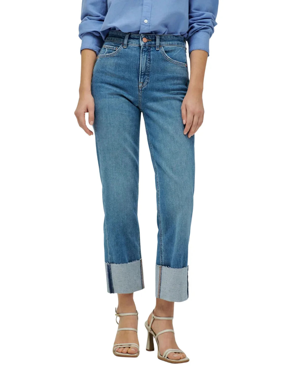 Vaqueros Faith Push In Straight Salsa Jeans Azul Medium | Bicos de Fío