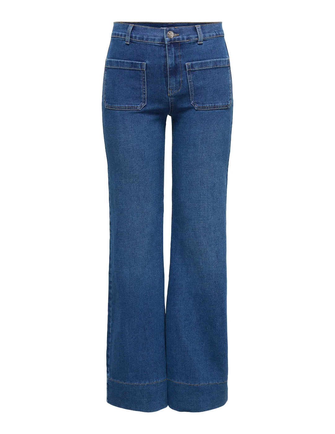 Vaqueros Flare ONLY Cypress Azul | Bicos de Fío