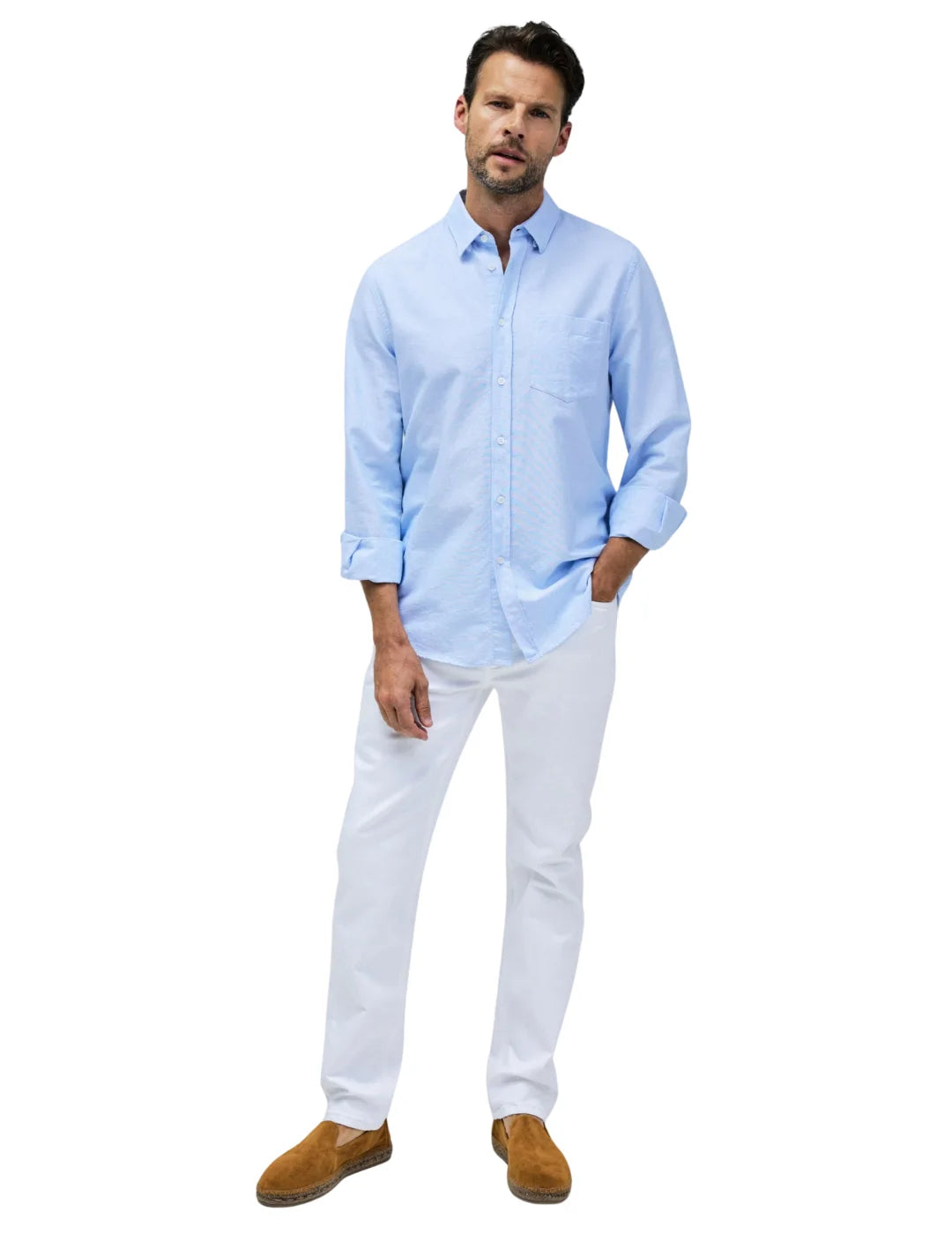 Vaqueros Jogger Salsa Jeans S-Activ Blanco | Bicos de Fío