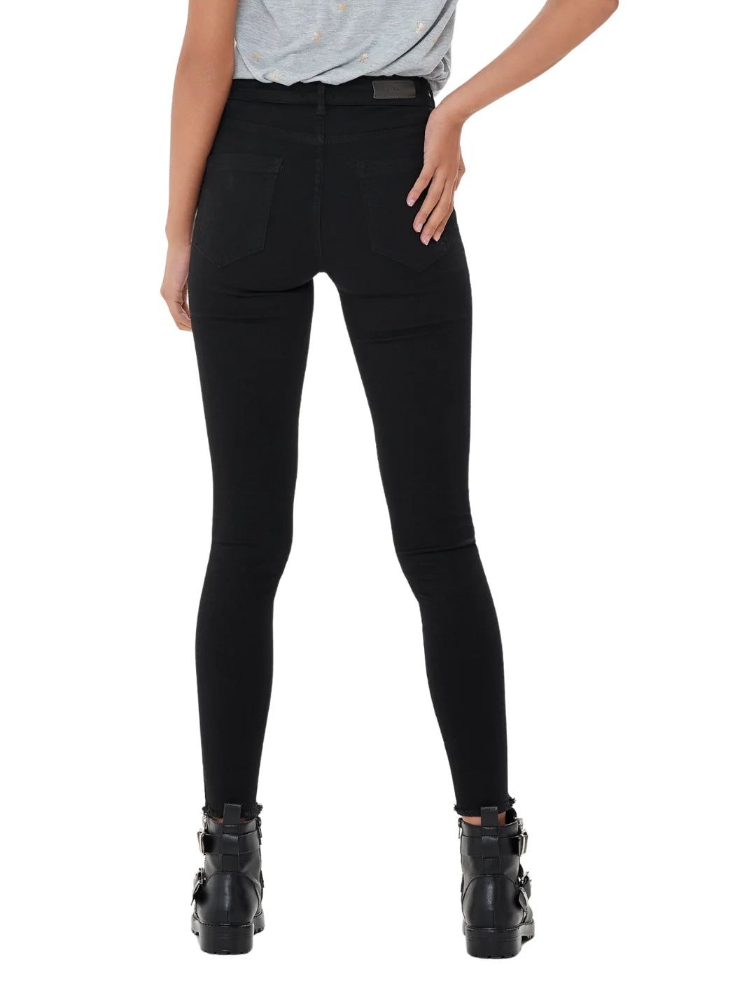 Vaqueros Skinny ONLY Blush REA2343 Negro | Bicos de Fío