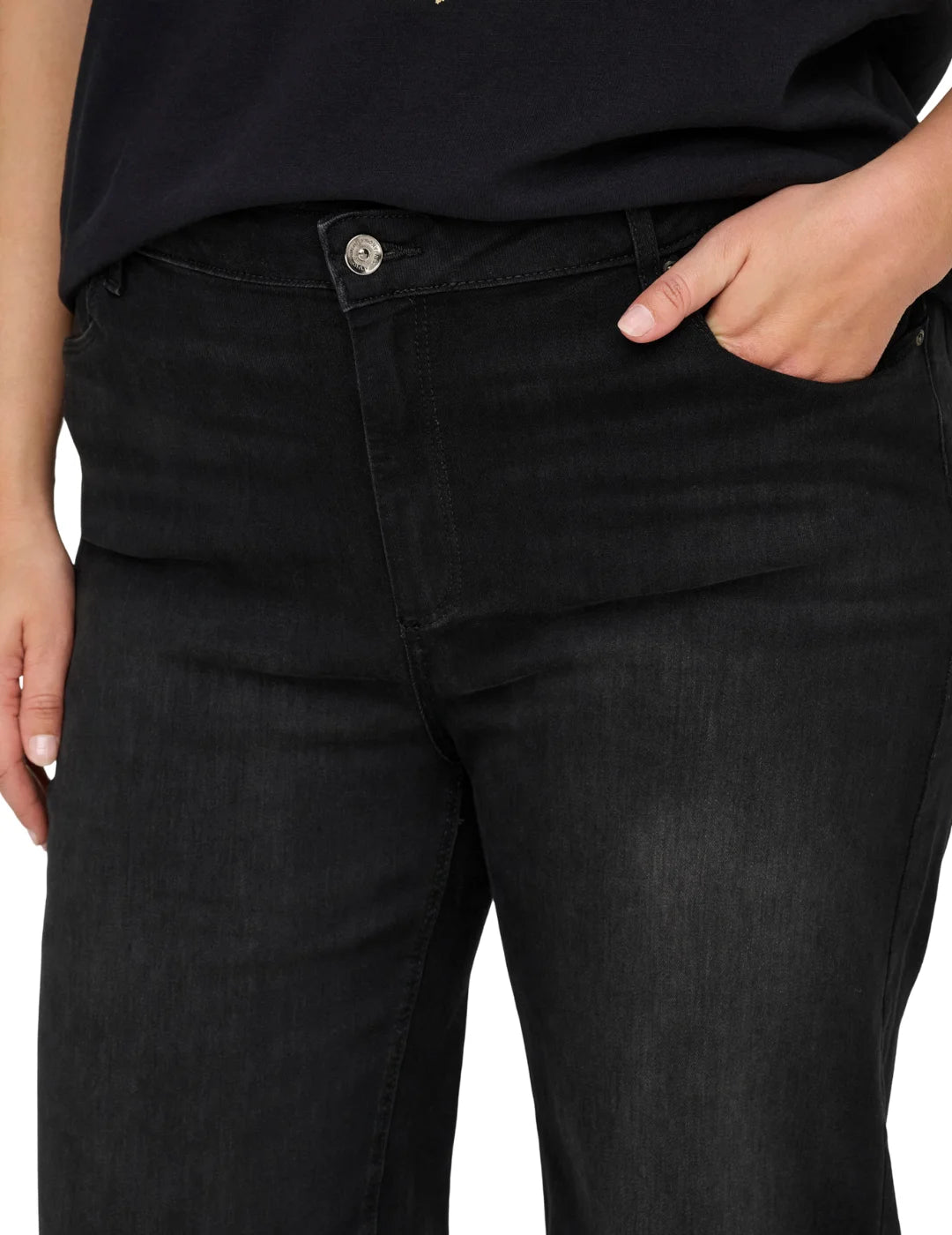 Vaqueros ONLY Carmakoma Willy CRO1099 Negro | Bicos de Fío