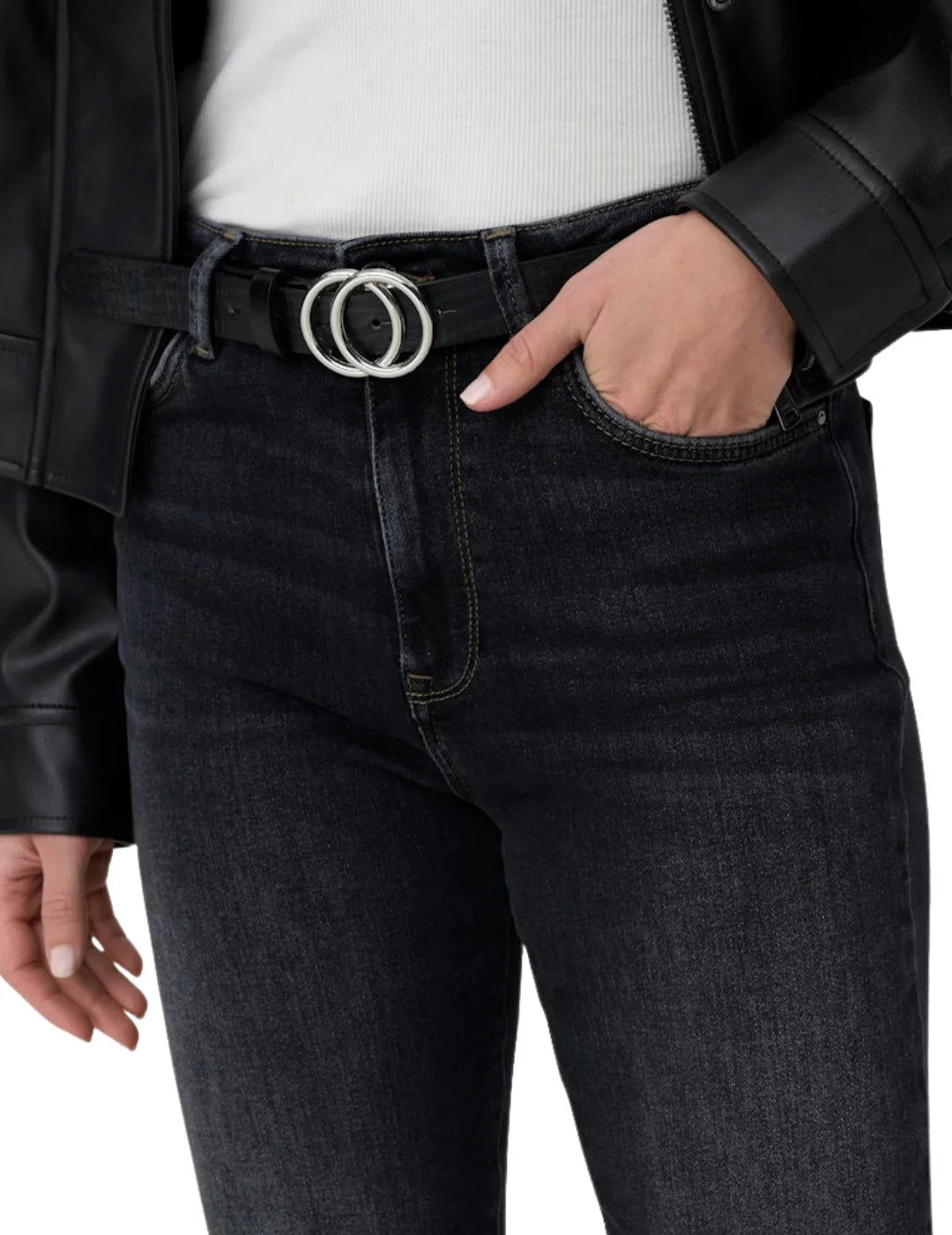 Vaqueros ONLY Emily CRO304 Negro | Bicos de Fío