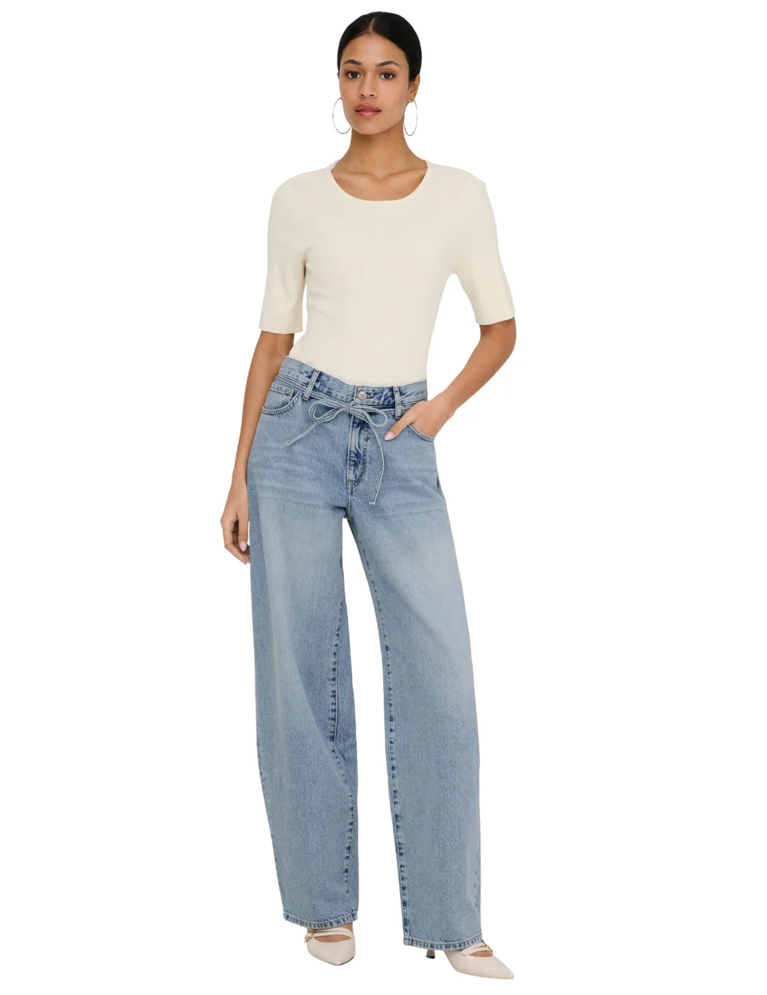 Vaqueros Straight ONLY Gianna DOT450 Azul | Bicos de Fío