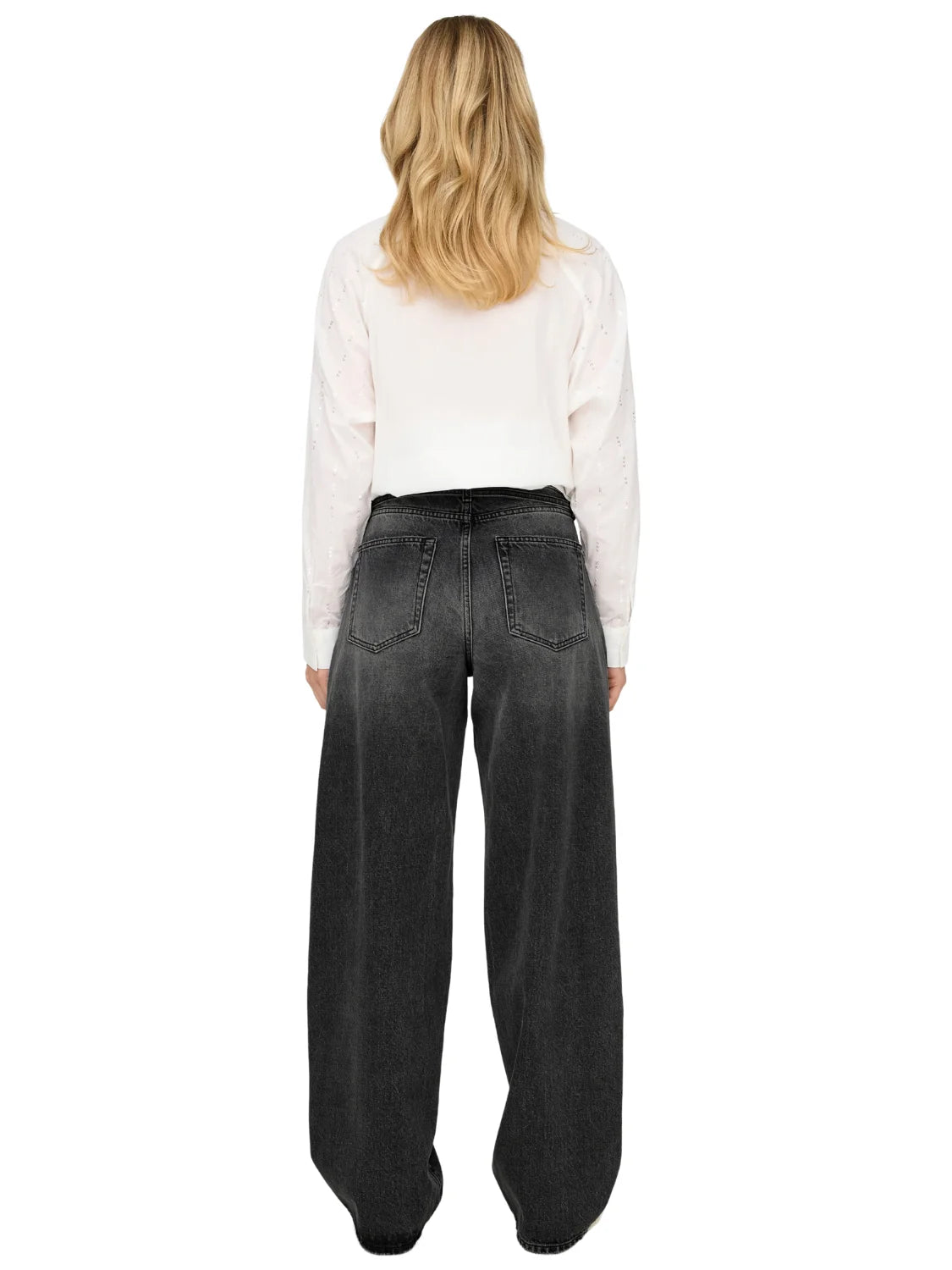 Vaqueros Straight ONLY Gianna DOT980 Negro | Bicos de Fío
