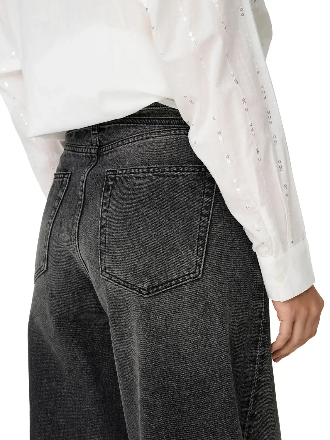 Vaqueros Straight ONLY Gianna DOT980 Negro | Bicos de Fío