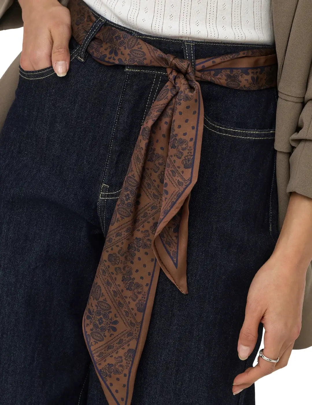 Vaqueros Anchos ONLY Madison Blush GUA12 Azul Oscuro | Bicos de Fío