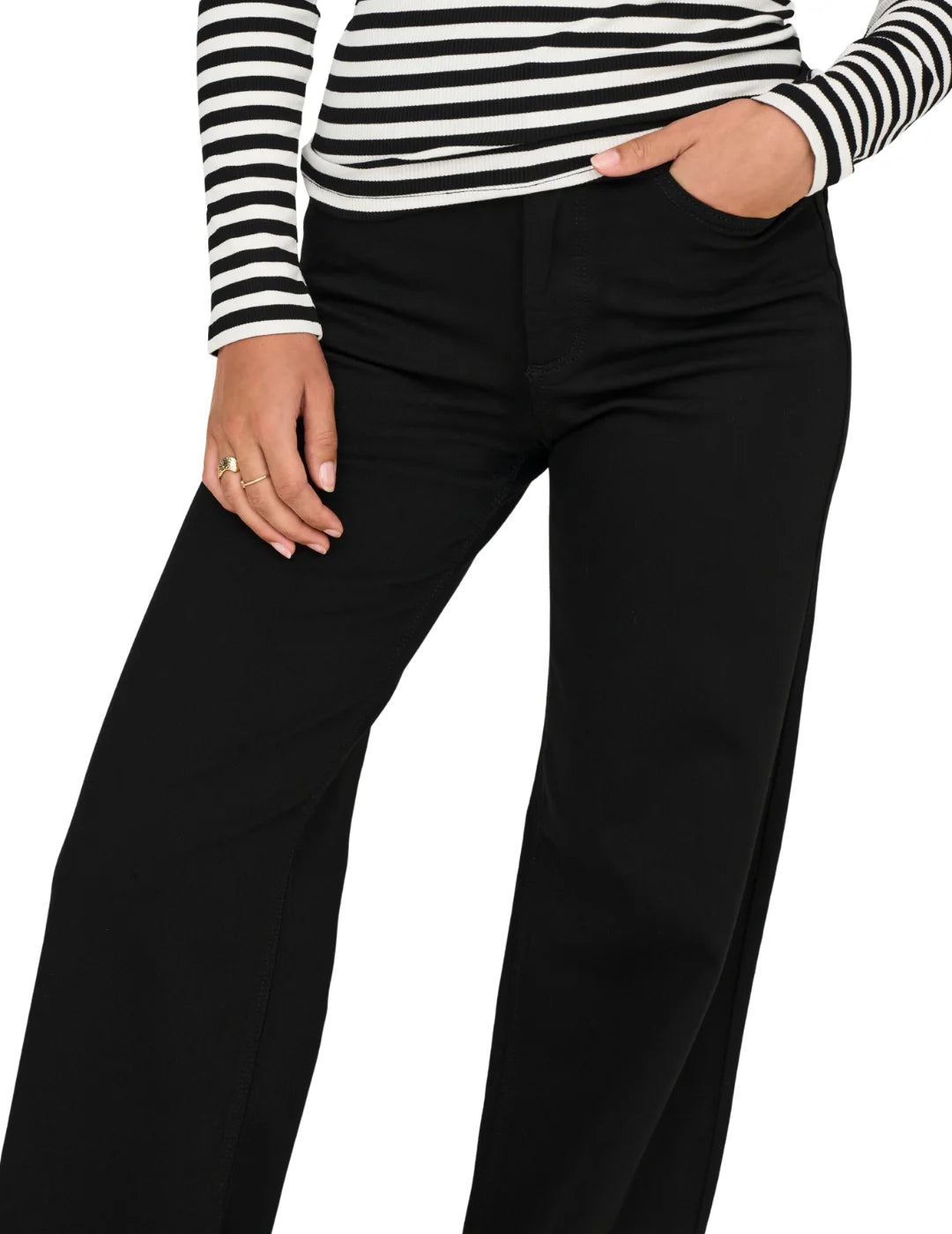 Vaqueros Anchos ONLY Madison Blush SOO796 Negro | Bicos de Fío