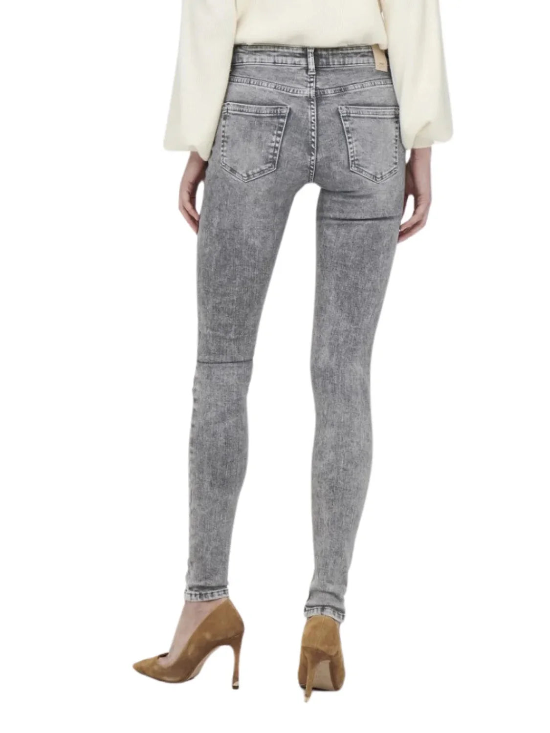 Vaqueros Only Onlblush TAI918 Gris | Bicos de Fío