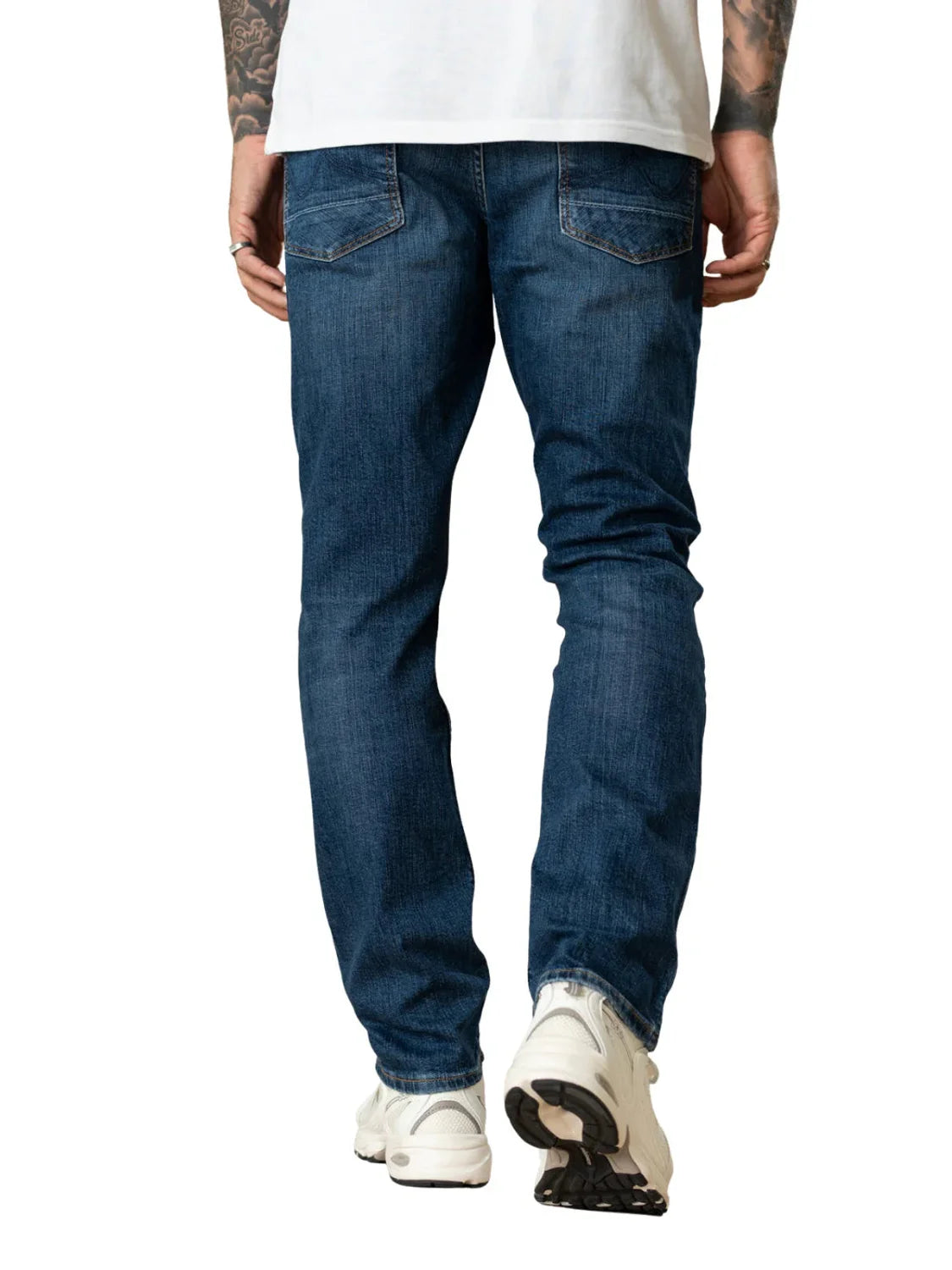 Vaqueros Petrol Industries Starling Worn Blue | Bicos de Fío