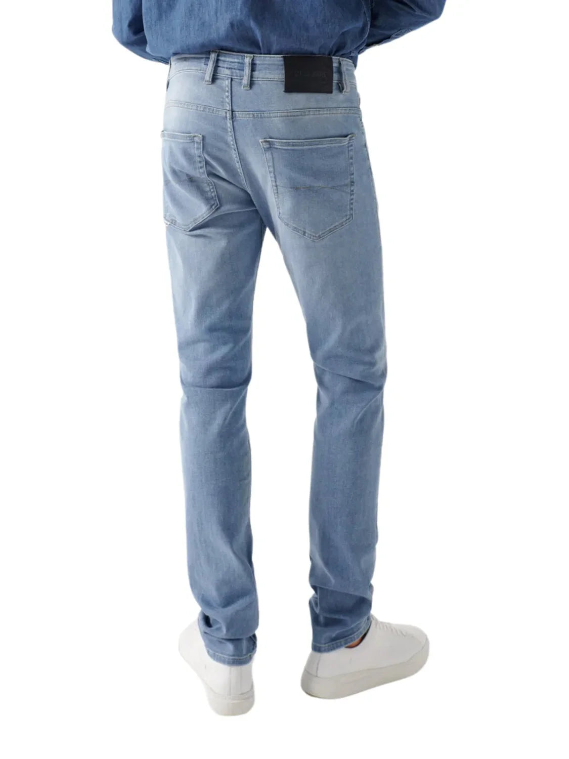 Vaqueros Regular Salsa Jeans S-Repel Azul Claro | Bicos de Fío