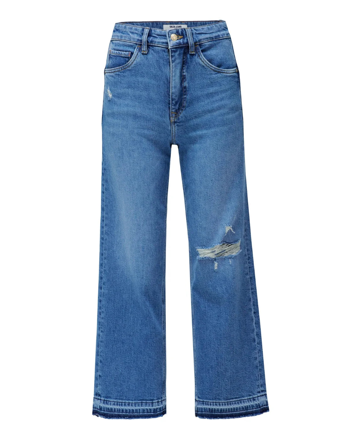 Vaqueros Salsa Jeans Faith Crafted Azul | Bicos de Fío
