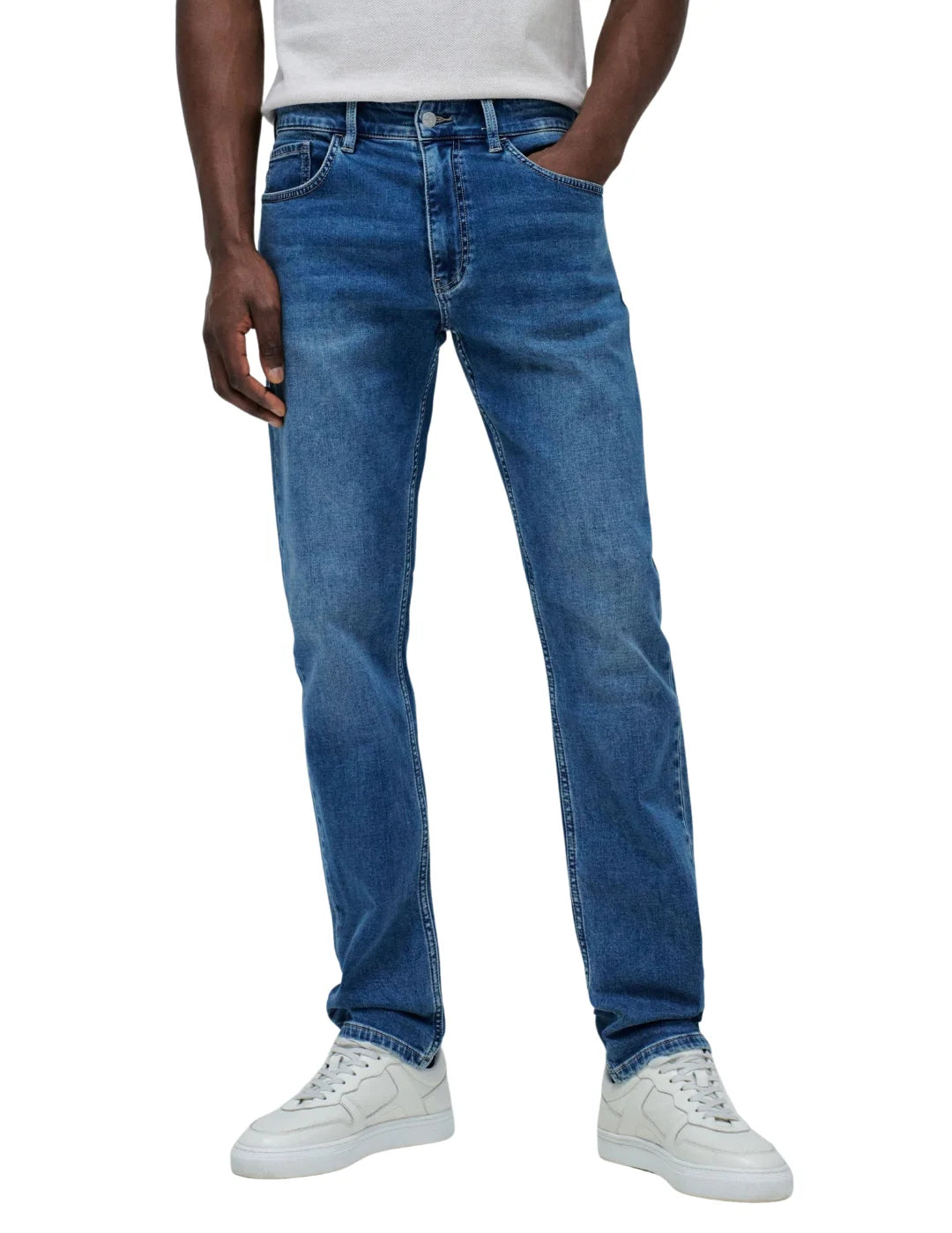 Vaqueros Slim S-Activ Salsa Jeans Azul Medium Light | Bicos de Fío