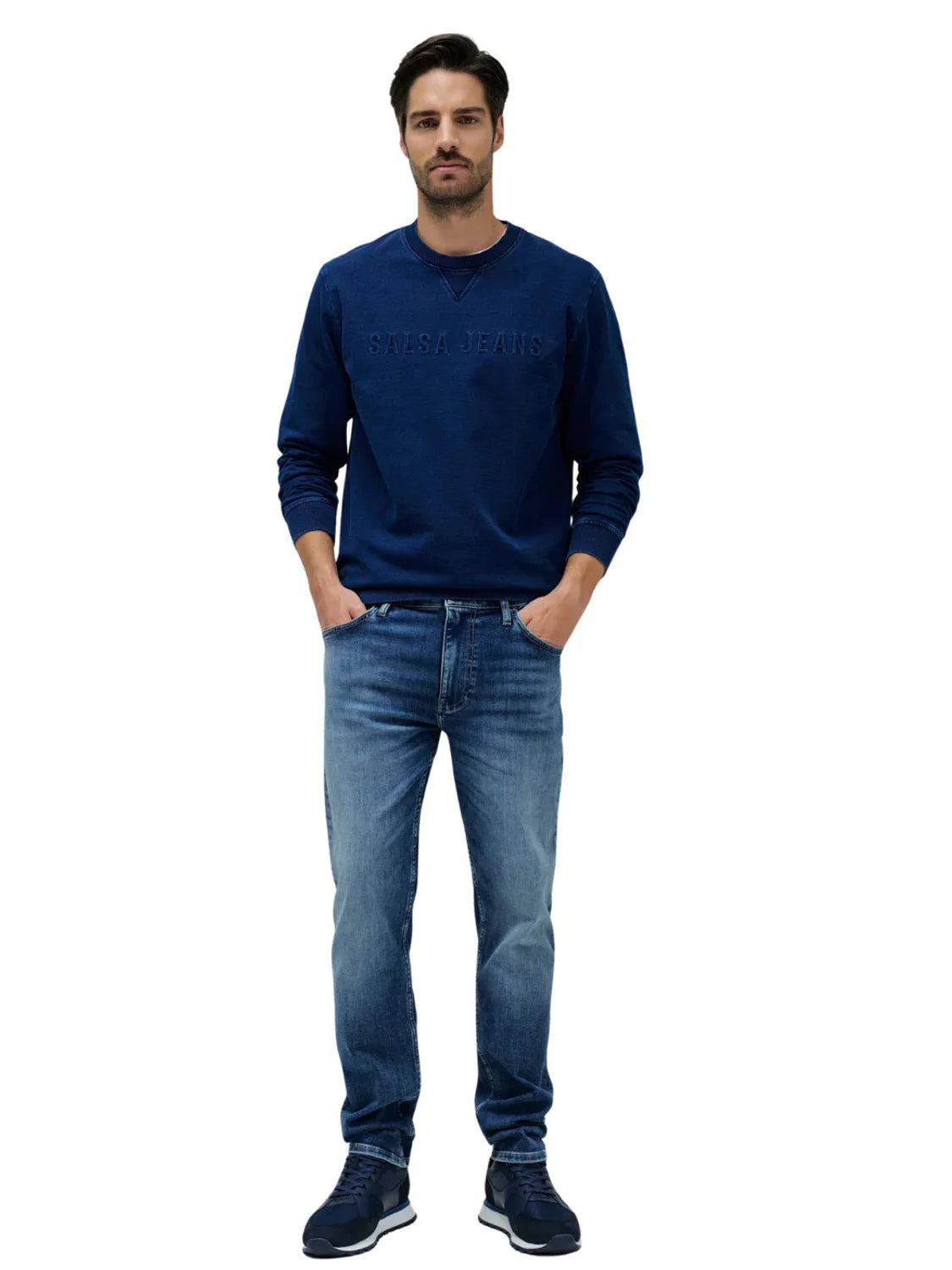 Vaqueros Regular Salsa Jeans S-Activ Azul Oscuro | Bicos de Fío
