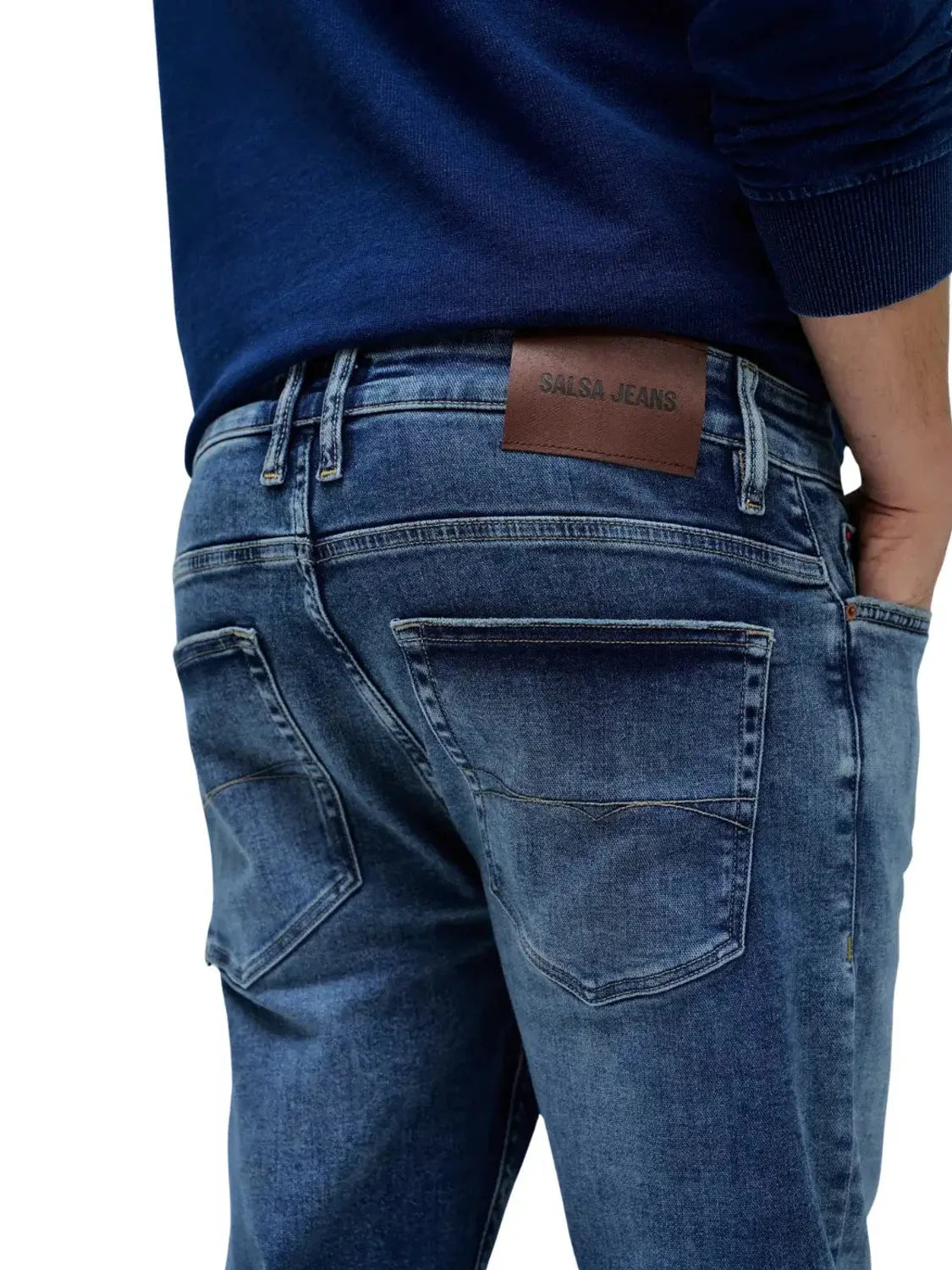 Vaqueros Regular Salsa Jeans S-Activ Azul Oscuro | Bicos de Fío