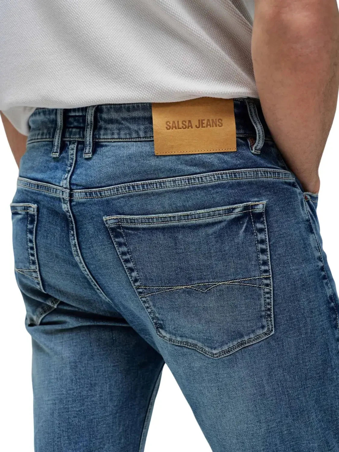 Vaqueros Slim Salsa Jeans S-Activ Azul | Bicos de Fío