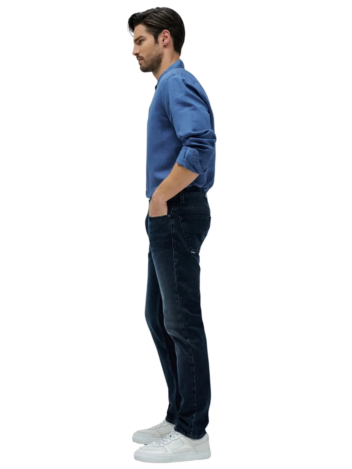 Vaqueros Regular Salsa Jeans S-Repel Azul Greencast | Bicos de Fío