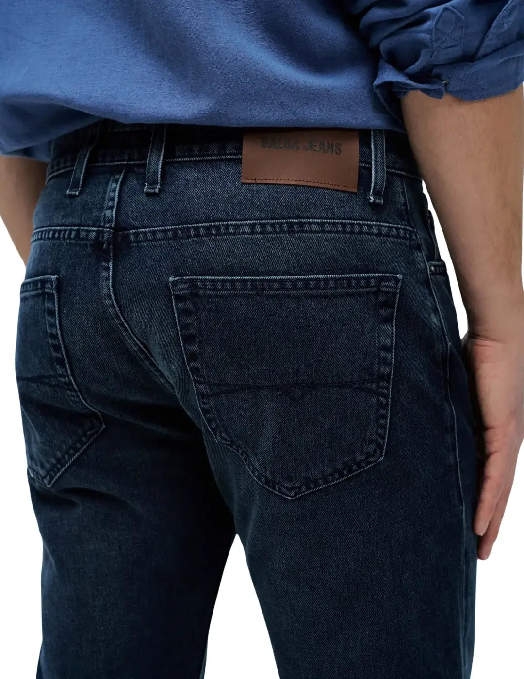 Vaqueros Regular Salsa Jeans S-Repel Azul Greencast | Bicos de Fío