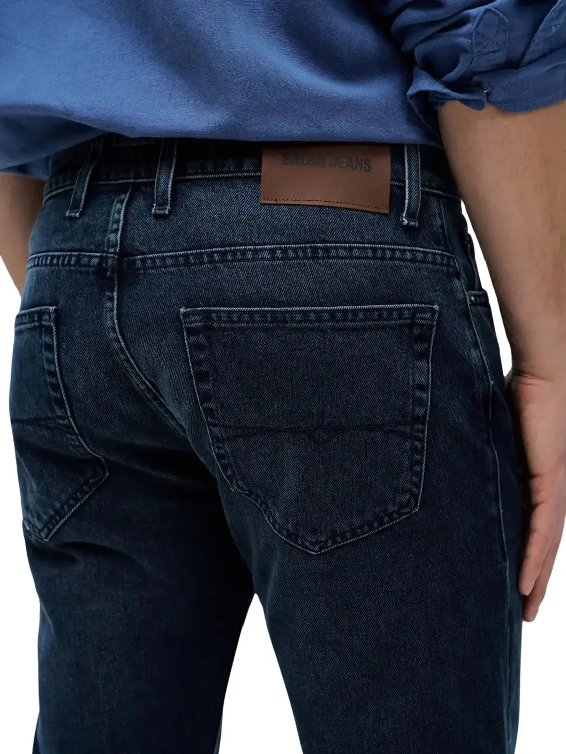 Vaqueros Regular Salsa Jeans S-Repel Azul Greencast | Bicos de Fío