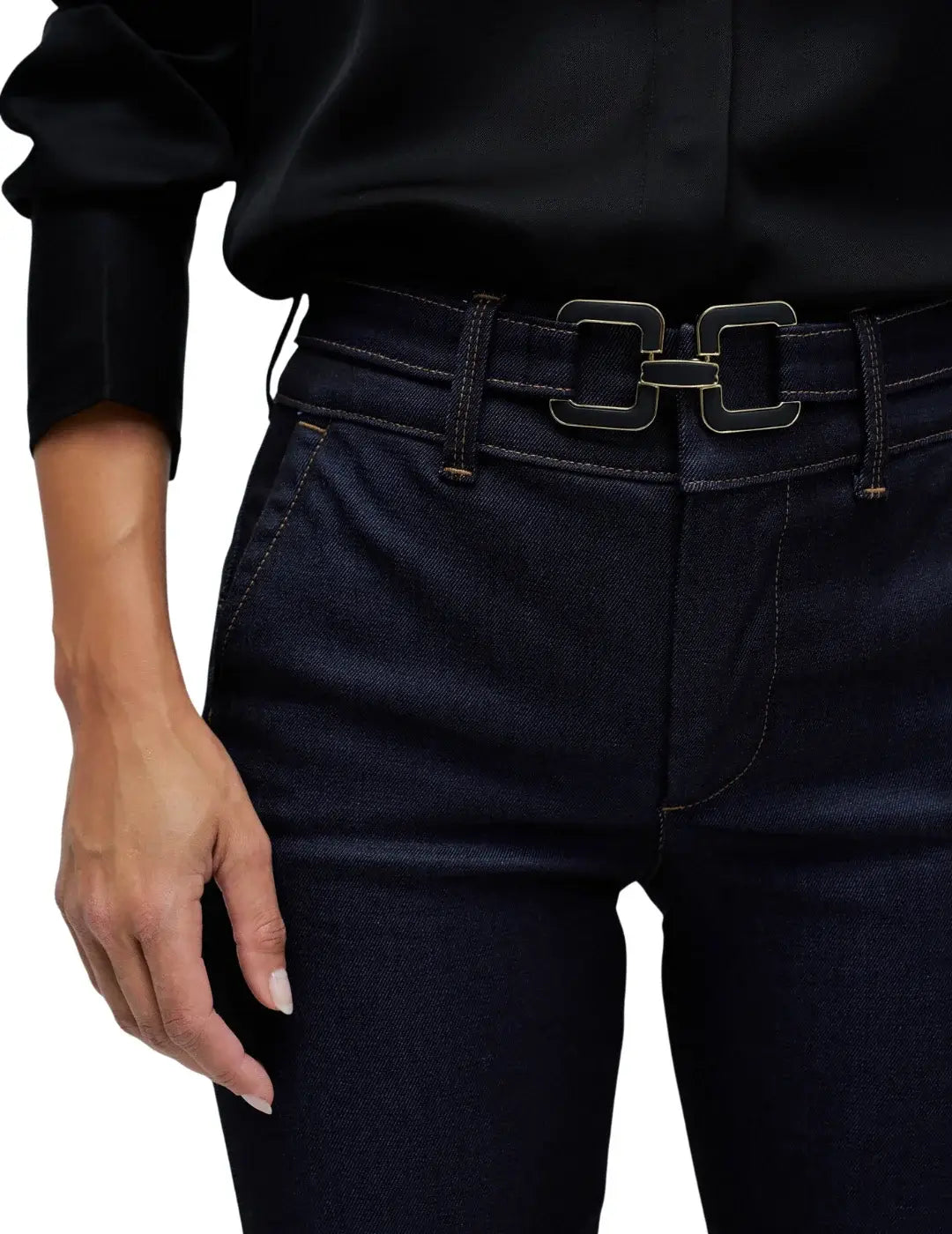 Vaqueros Secret Chino Flare Salsa Jeans Belt Azul | Bicos de Fío