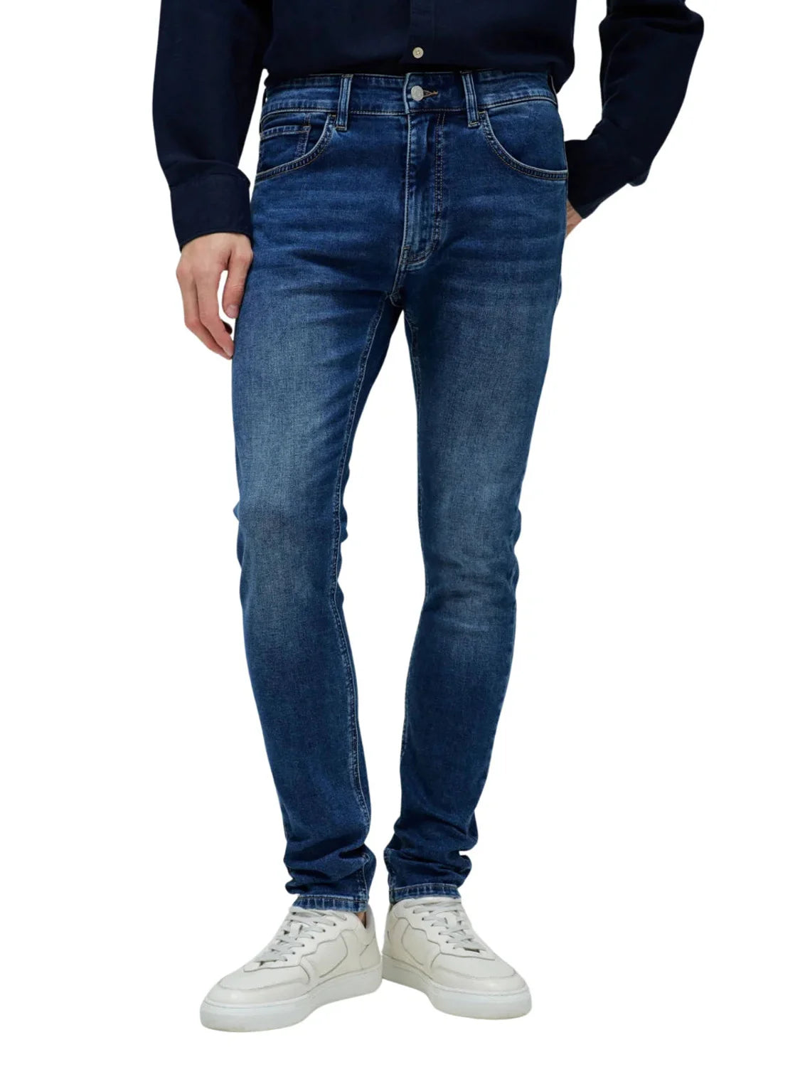 Vaqueros Skinny Salsa Jeans S-Activ Azul Oscuro | Bicos de Fío