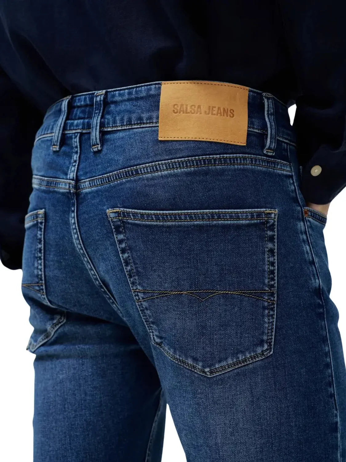 Vaqueros Skinny Salsa Jeans S-Activ Azul Oscuro | Bicos de Fío