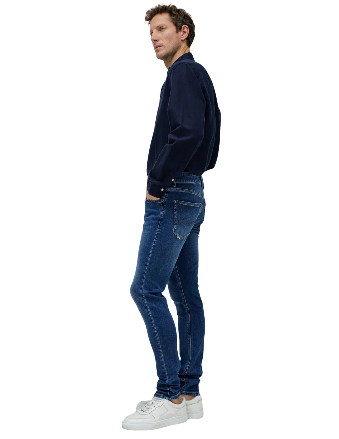 Vaqueros Skinny Salsa Jeans S-Activ Azul Oscuro | Bicos de Fío