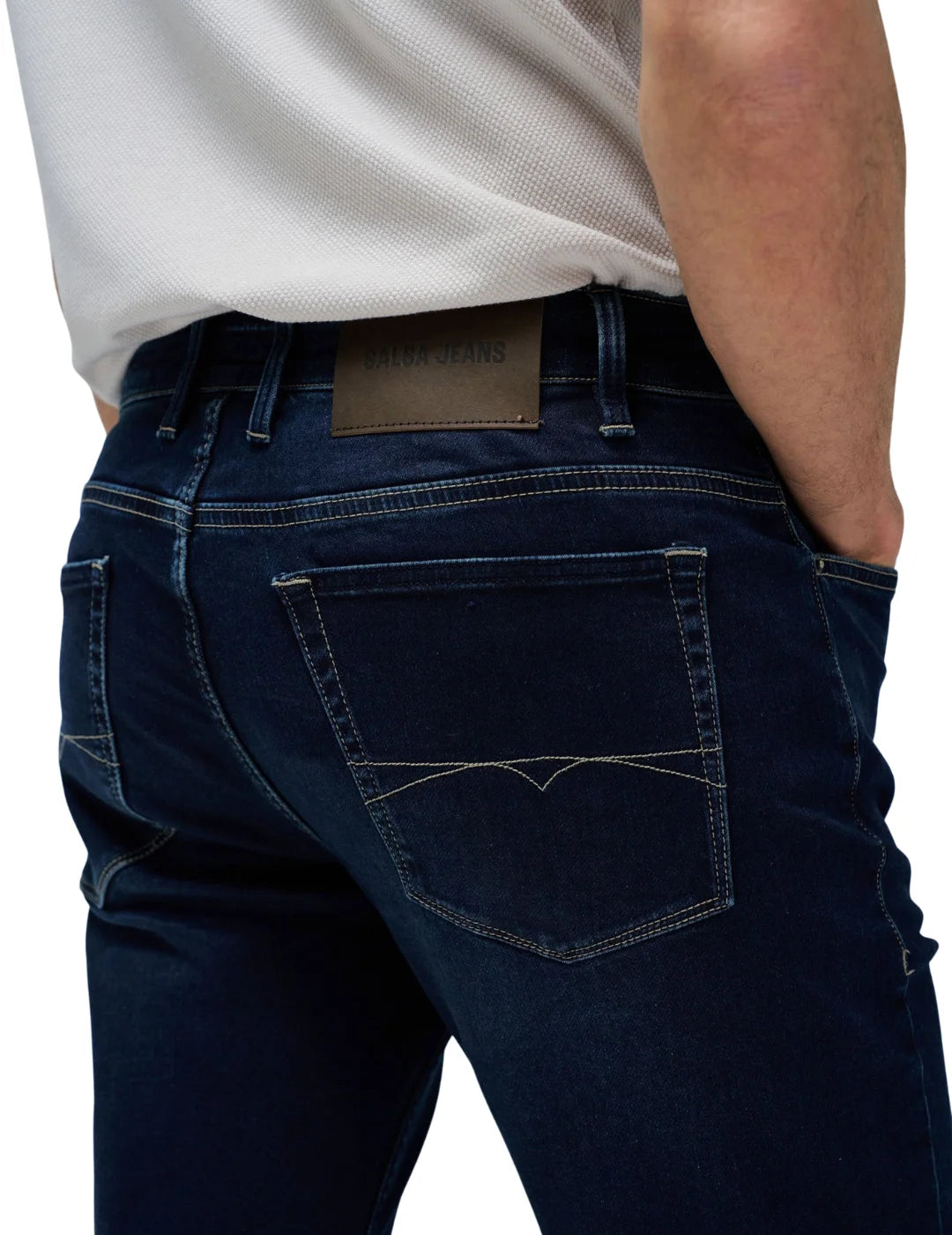 Vaqueros Slim Fit Salsa Jeans S-Activ Azul Oscuro | Bicos de Fío