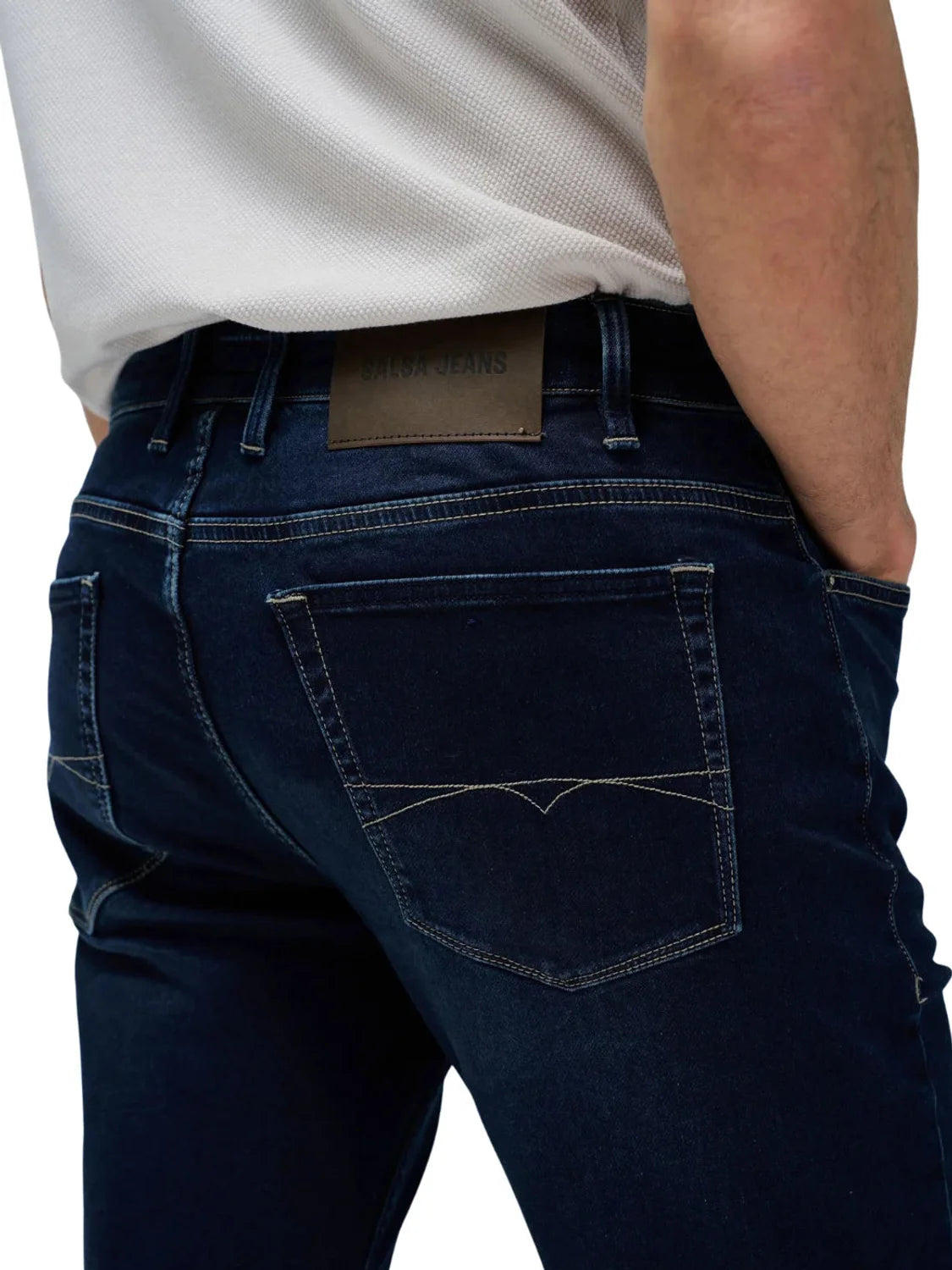 Vaqueros Slim Fit Salsa Jeans S-Activ Azul Oscuro | Bicos de Fío