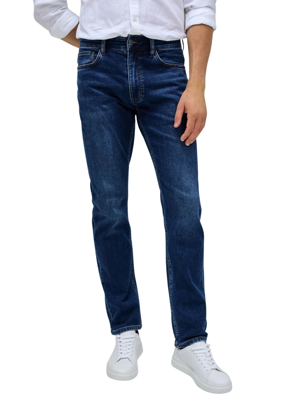 Vaqueros Slim Fit Salsa Jeans S-Activ Medium Wash | Bicos de Fío