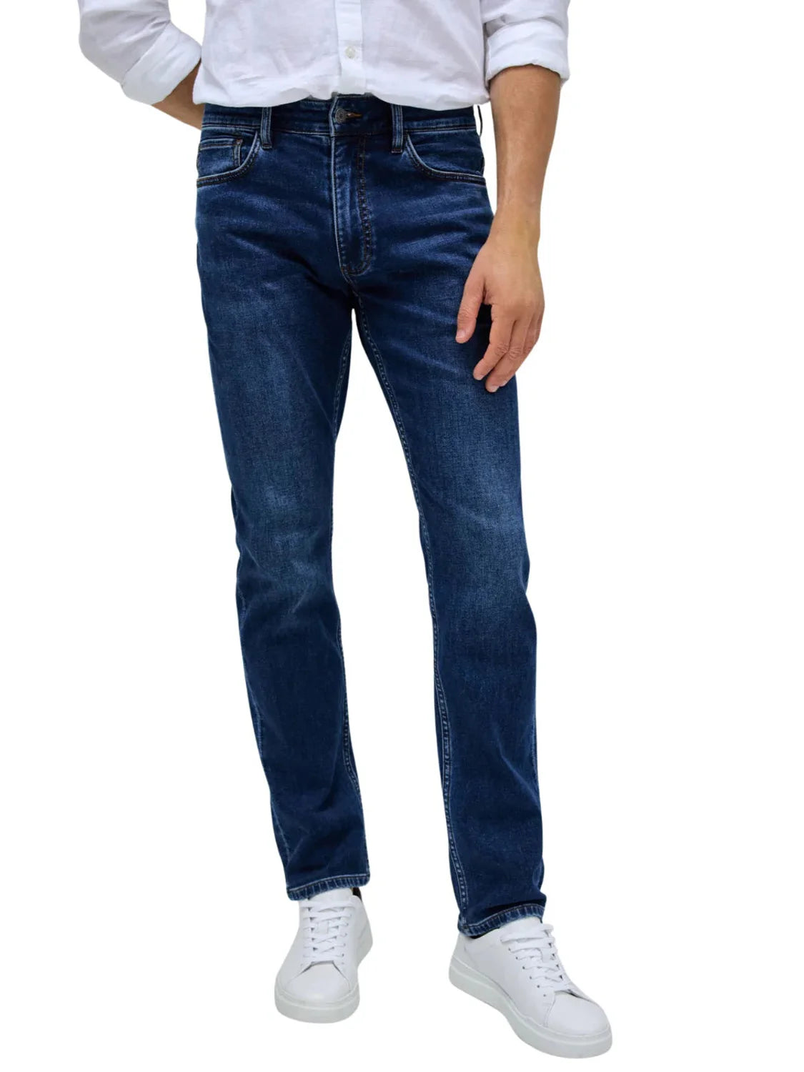 Vaqueros Slim Fit Salsa Jeans S-Activ Medium Wash | Bicos de Fío