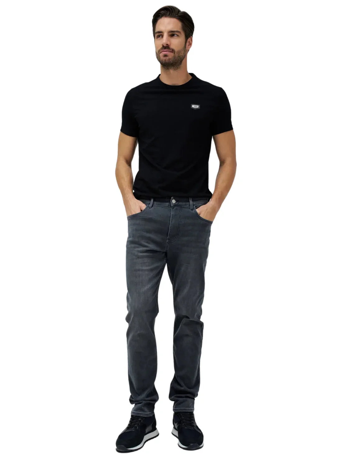 Vaqueros Slim S-Activ Salsa Jeans Gris | Bicos de Fío