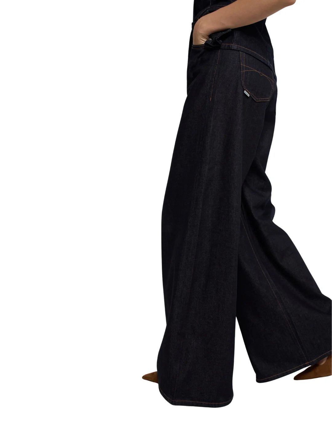 Vaqueros Super Wide Leg Salsa Jeans Azul Oscuro