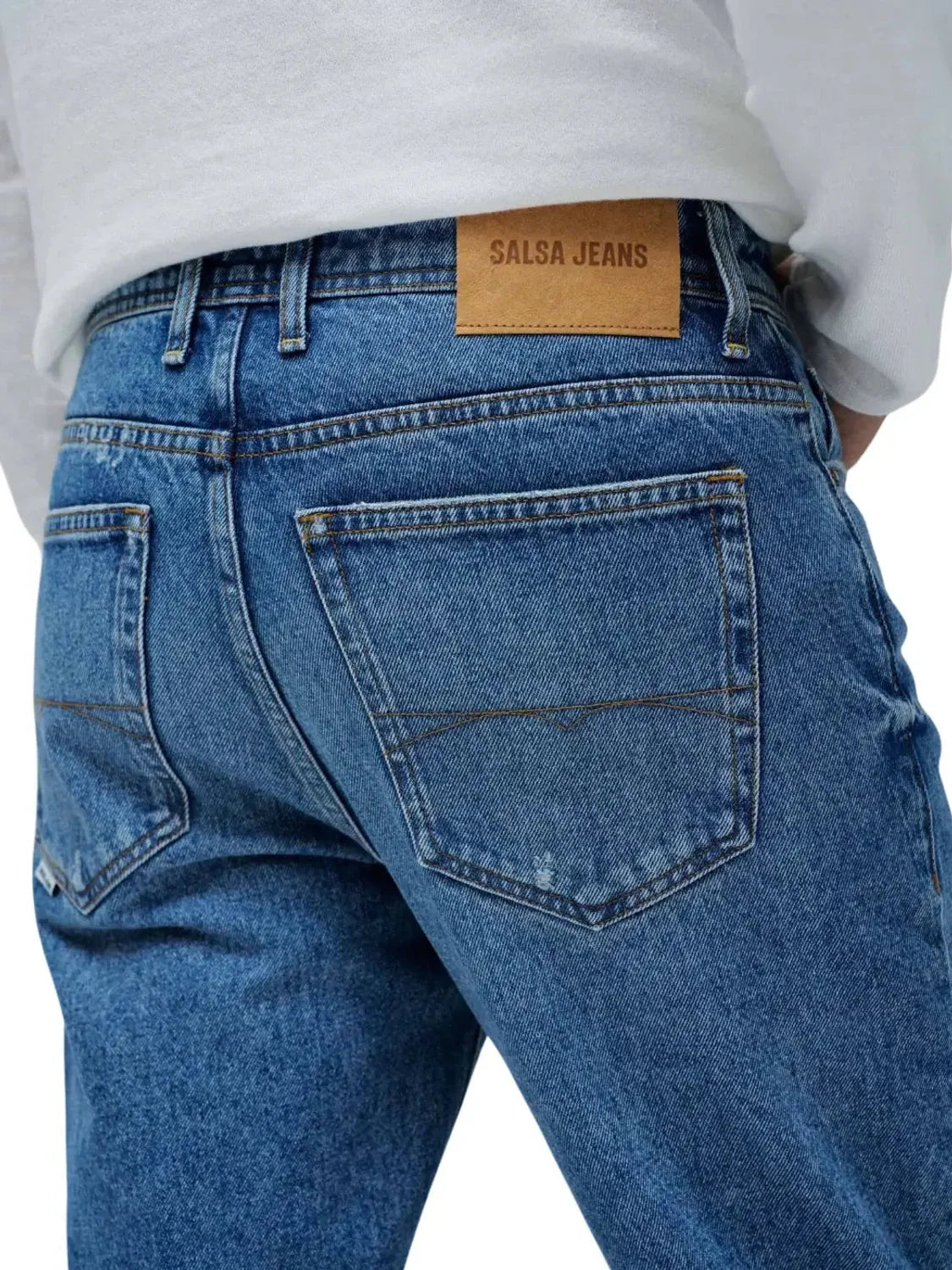 Vaqueros Tappered Slim Salsa Jeans Azul | Bicos de Fío