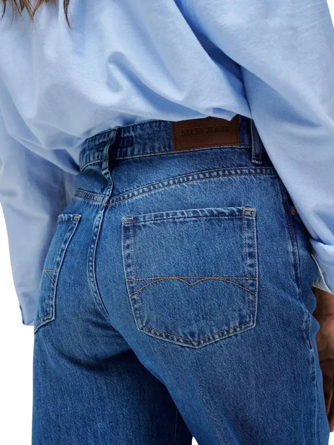 Vaqueros Salsa Jeans Wide Leg Azul | Bicos de Fío