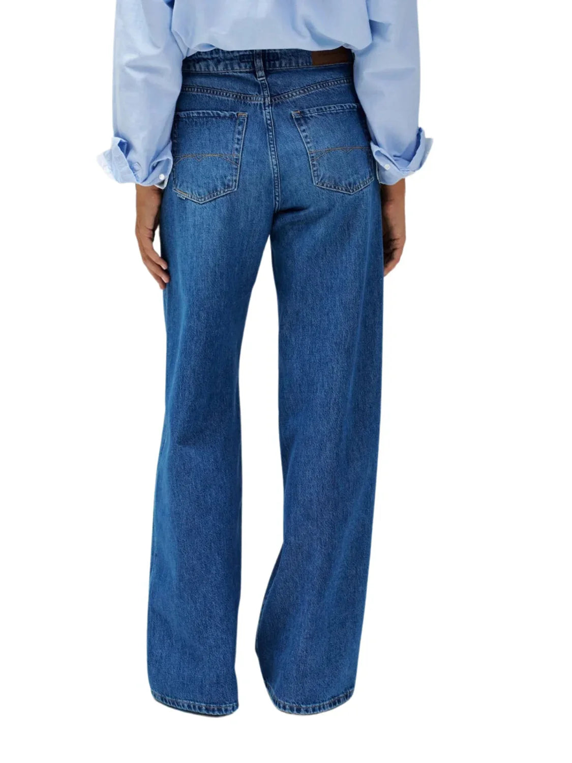 Vaqueros Salsa Jeans Wide Leg Azul | Bicos de Fío