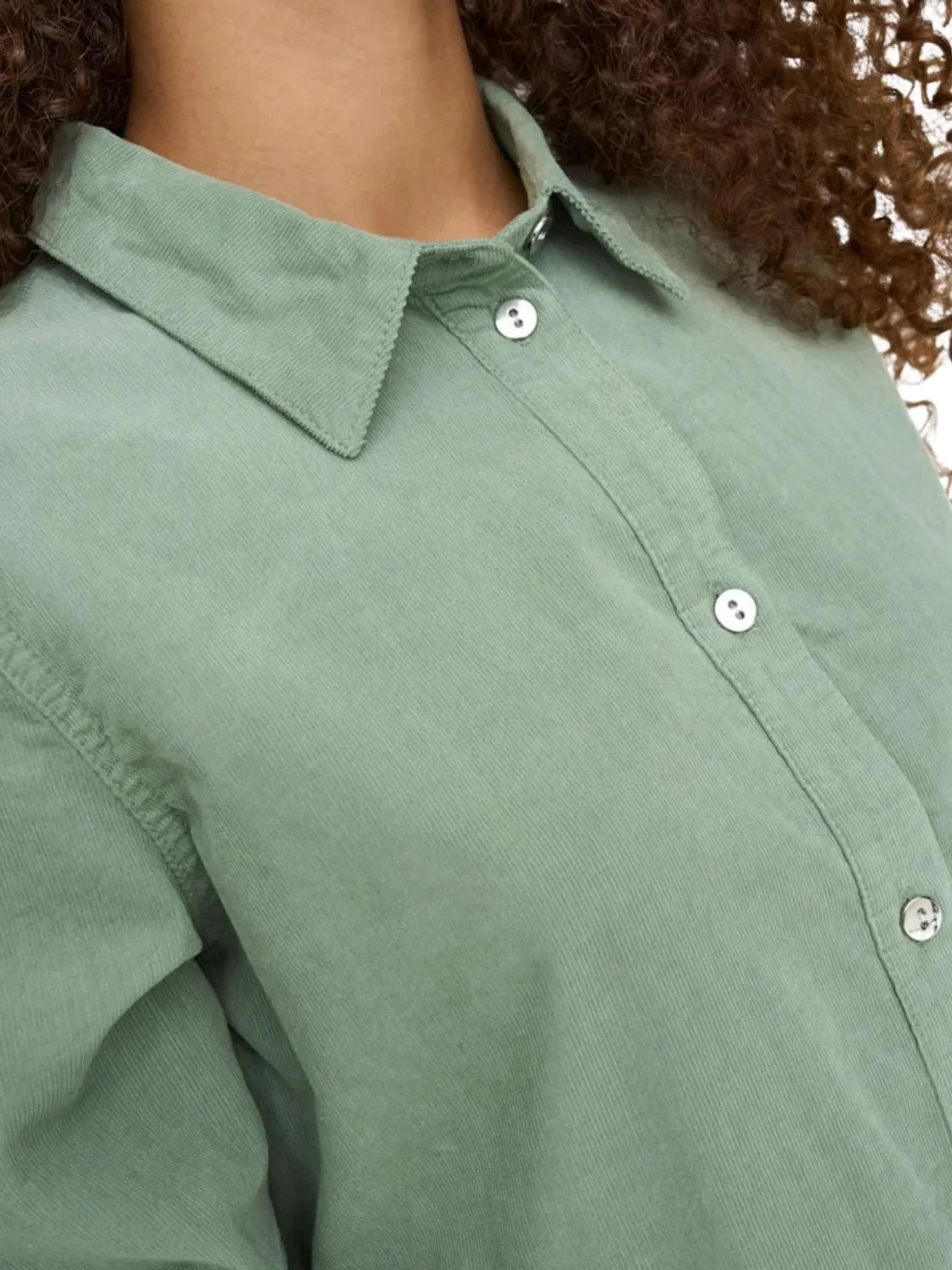 Vestido Camisero Corto ONLY Aime Verde - Bicos de Fío