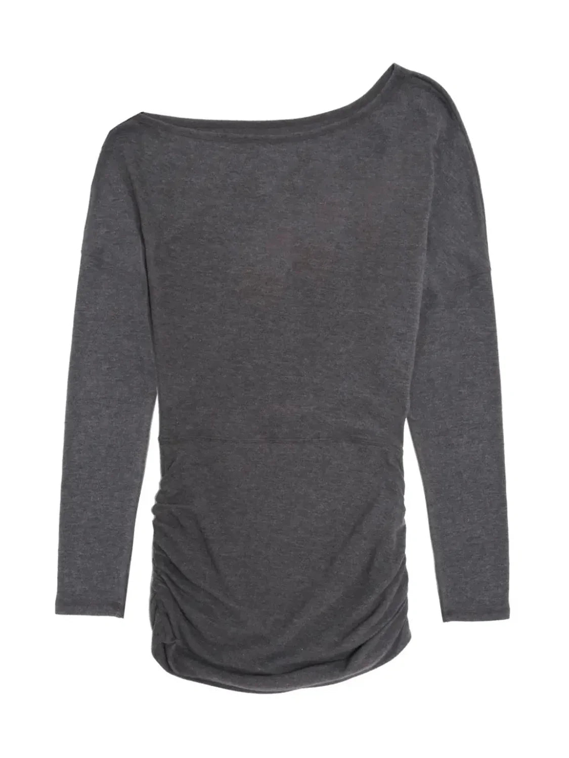 Vestido Mini Asimétrico BALMOHK Gris Oscuro | Bicos de Fío