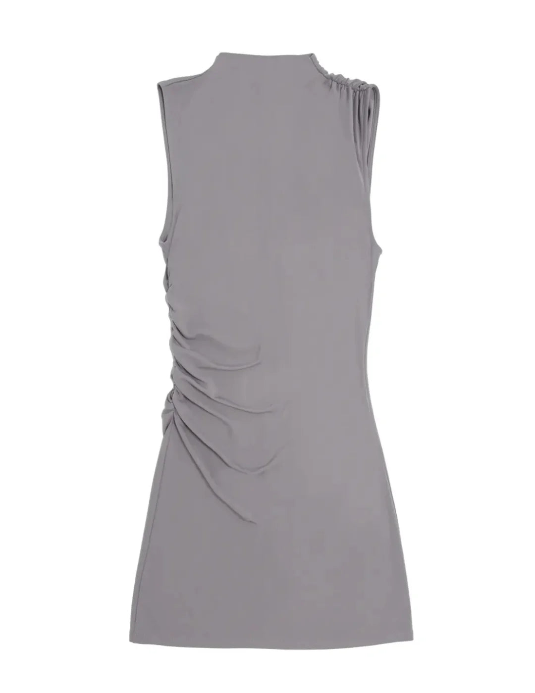 Vestido Mini BALMOHK Gris | Bicos de Fío