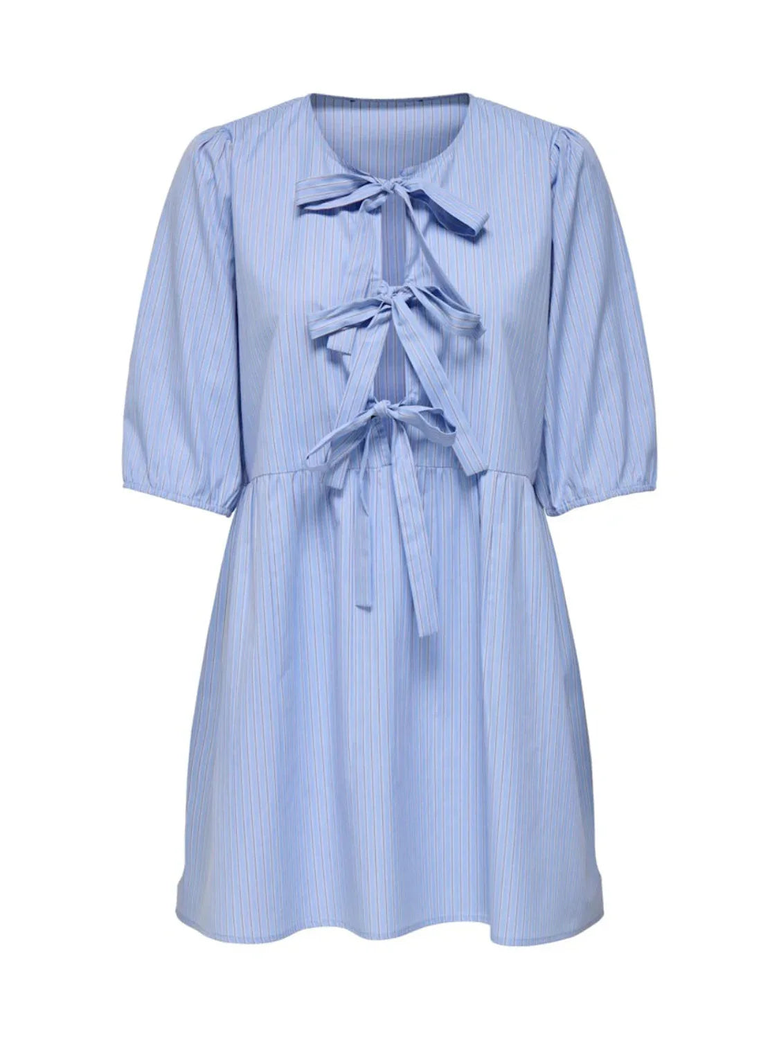 Vestido Corto Lazos ONLY Clara Azul | Bicos de Fío