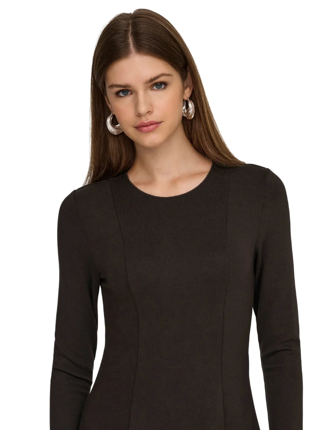 Vestido Corto ONLY Kenya Marrón | Bicos de Fío