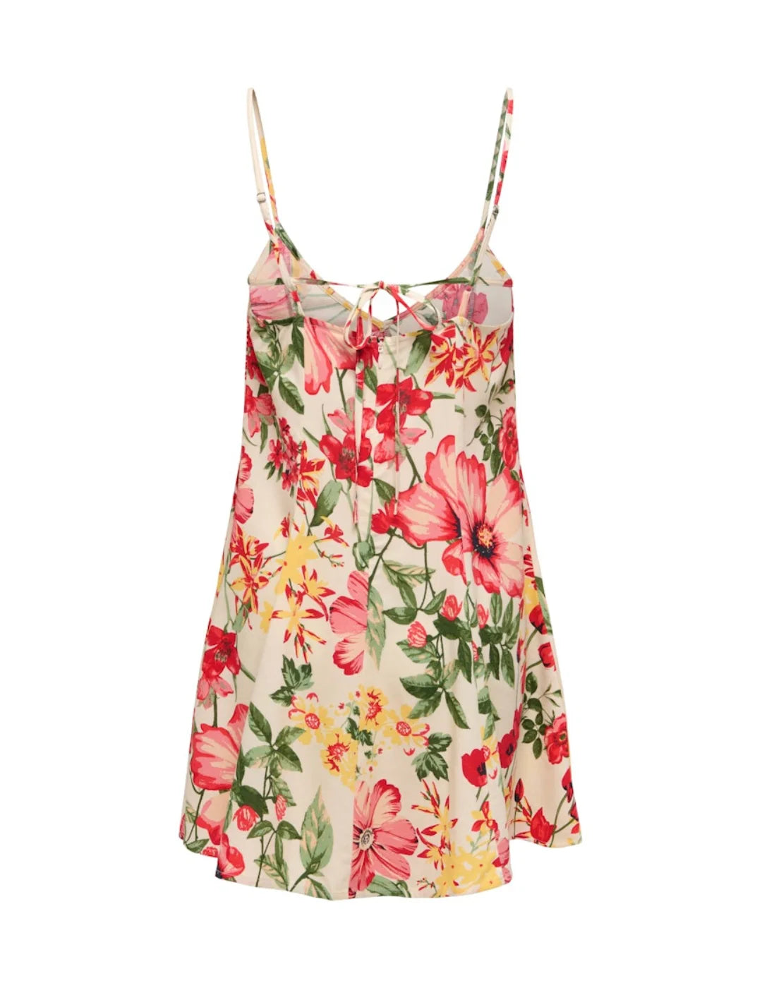 Vestido Corto Estampado ONLY Rilla Crudo | Bicos de Fío