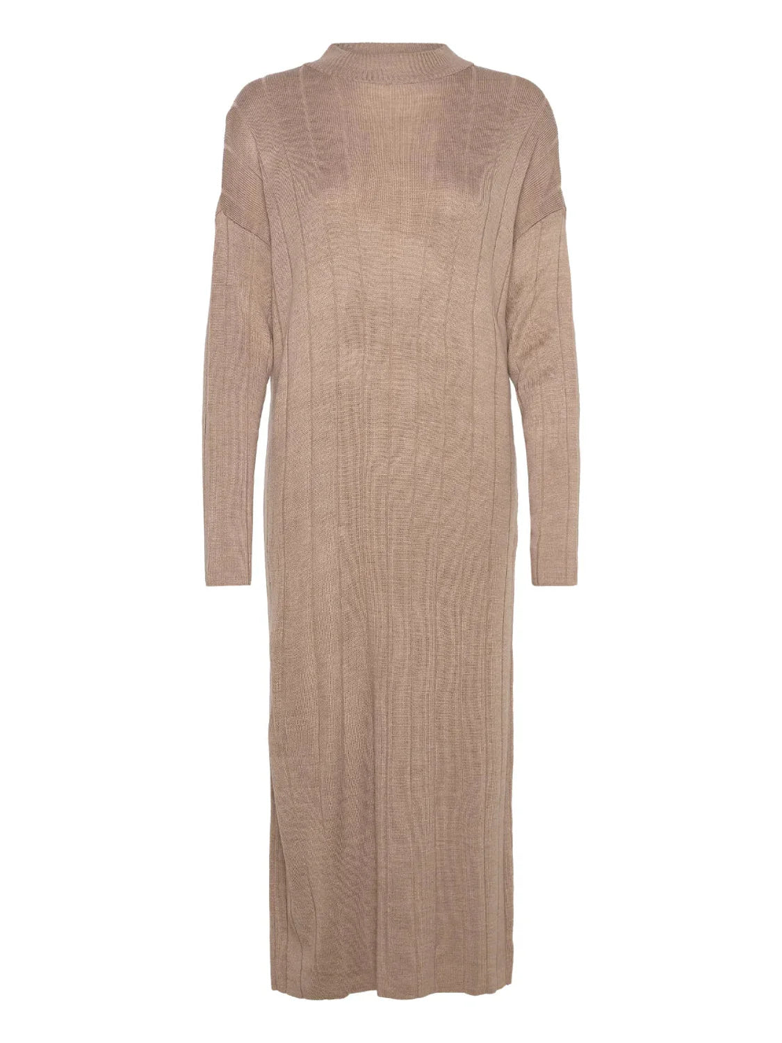 Vestido Punto Only Onltess Beige | Bicos de Fío