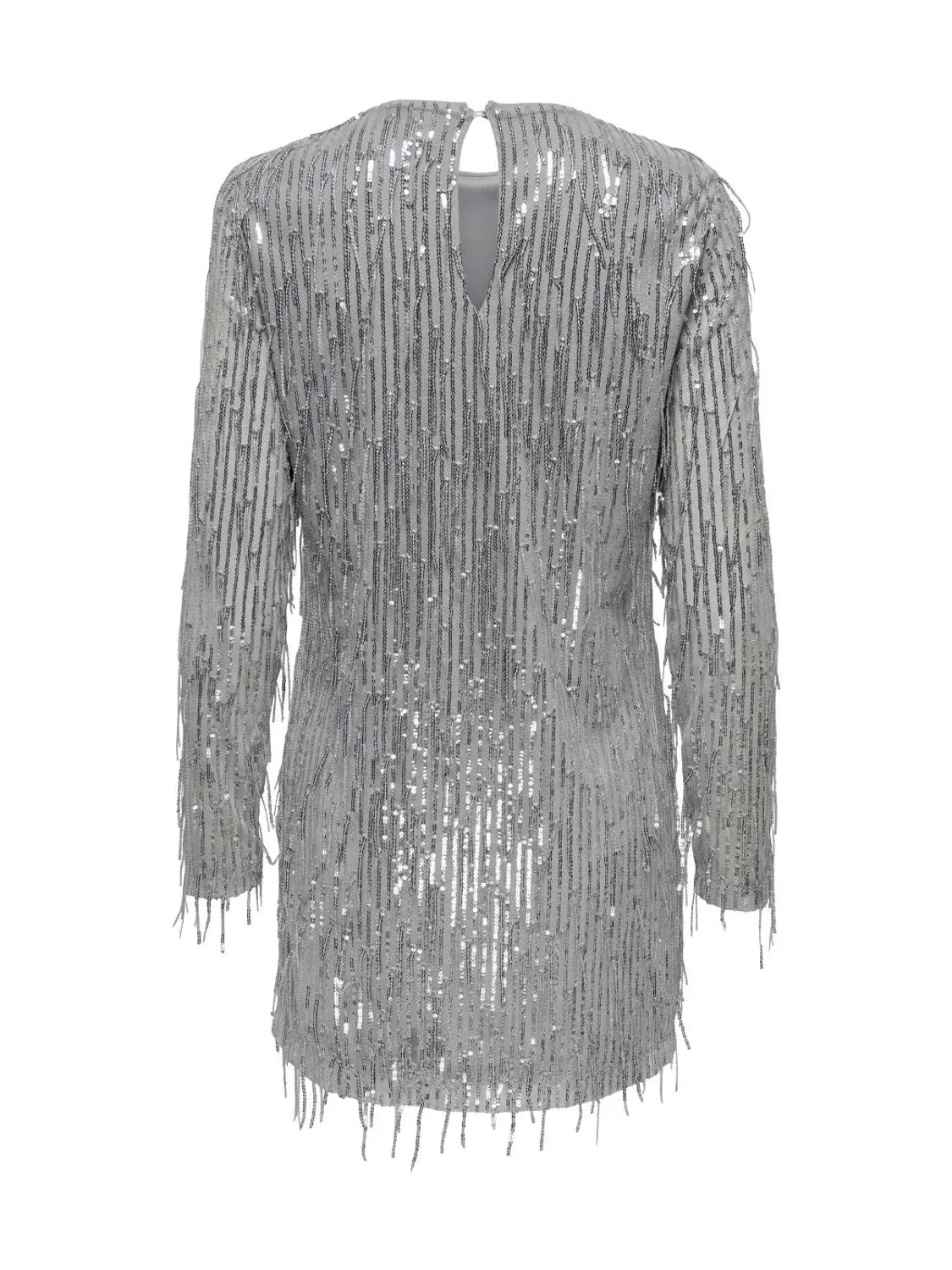 Vestido Fiesta ONLY Anika Plata | Bicos de Fío