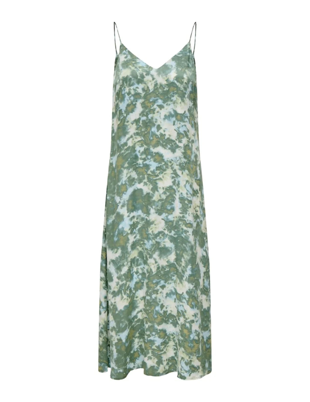 Vestido Largo Tirantes ONLY Annlouise Verde | Bicos de Fío