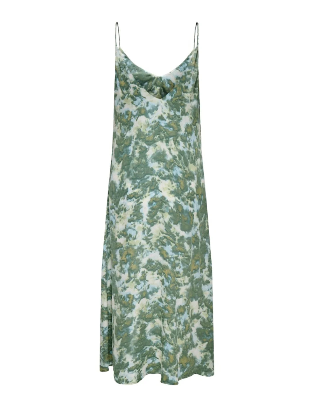 Vestido Largo Tirantes ONLY Annlouise Verde | Bicos de Fío
