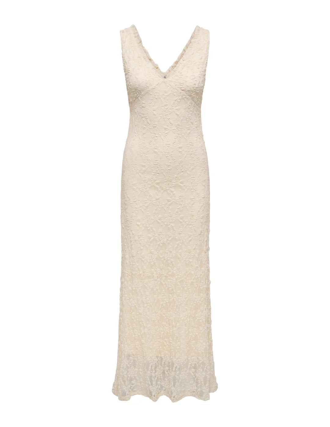 Vestido Largo ONLY Albina Crudo | Bicos de Fío