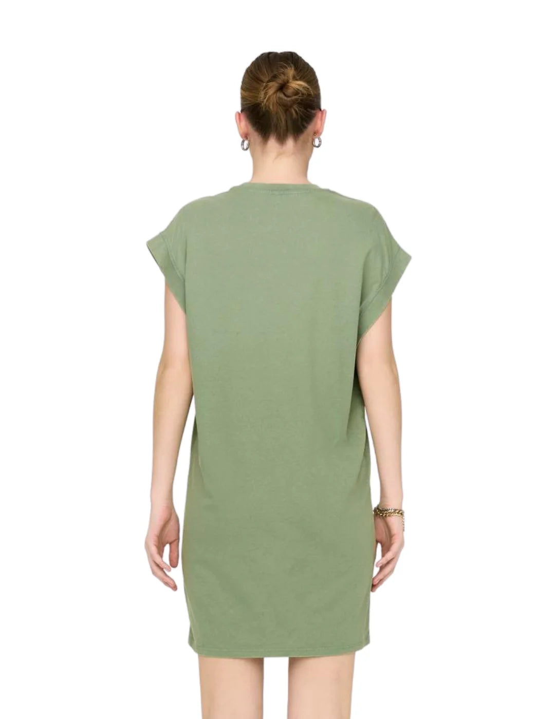 Vestido De Algodón Only Onllucy Butterfly Verde | Bicos de Fío