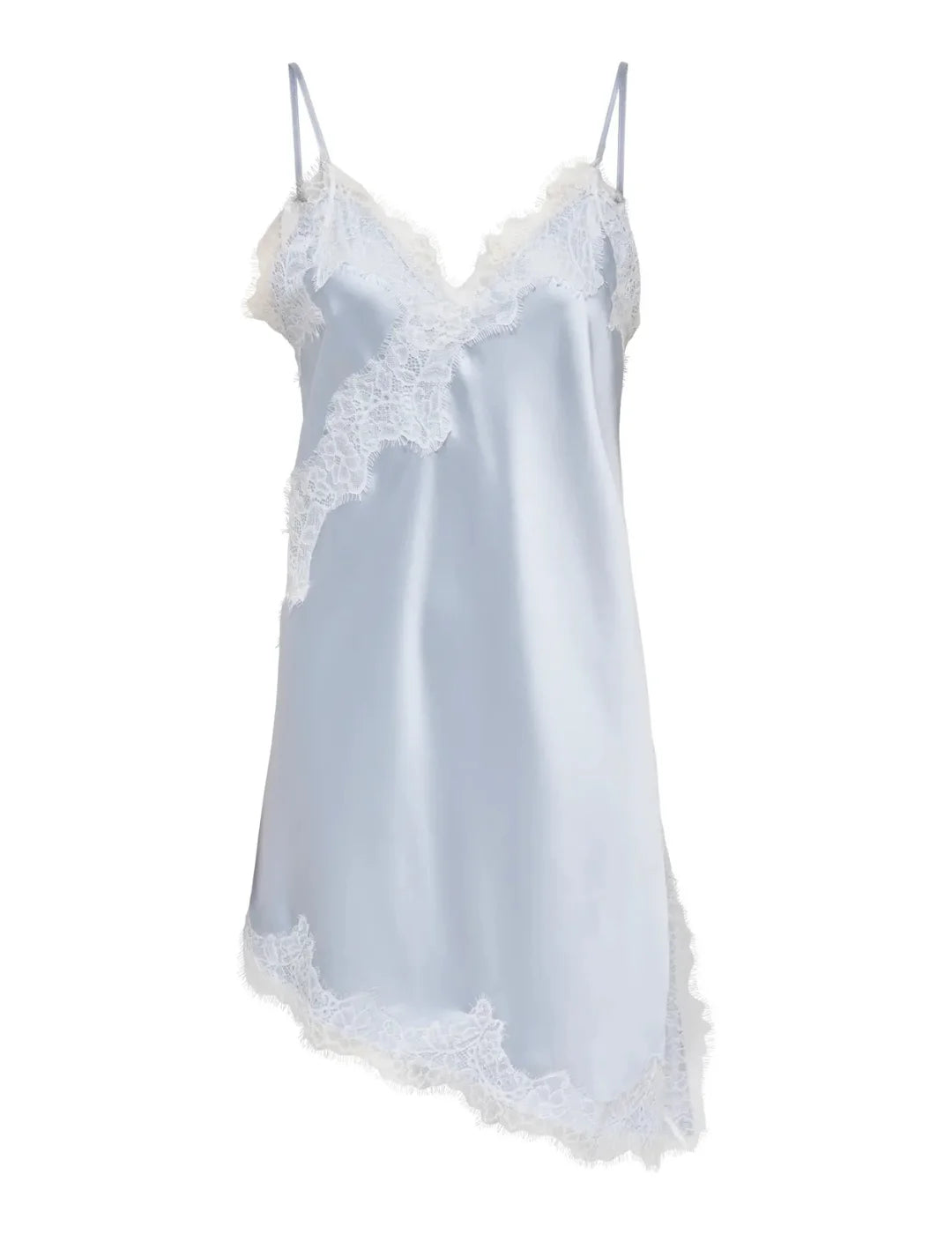 Vestido Corto Lencero ONLY Bella Azul | Bicos de Fío