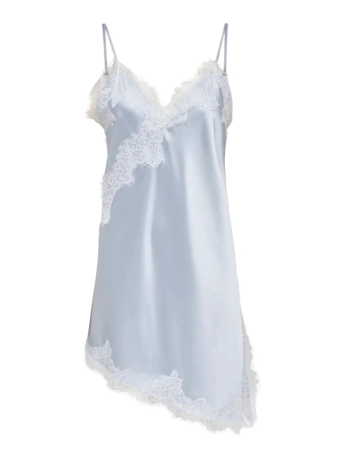 Vestido Corto Lencero ONLY Bella Azul | Bicos de Fío